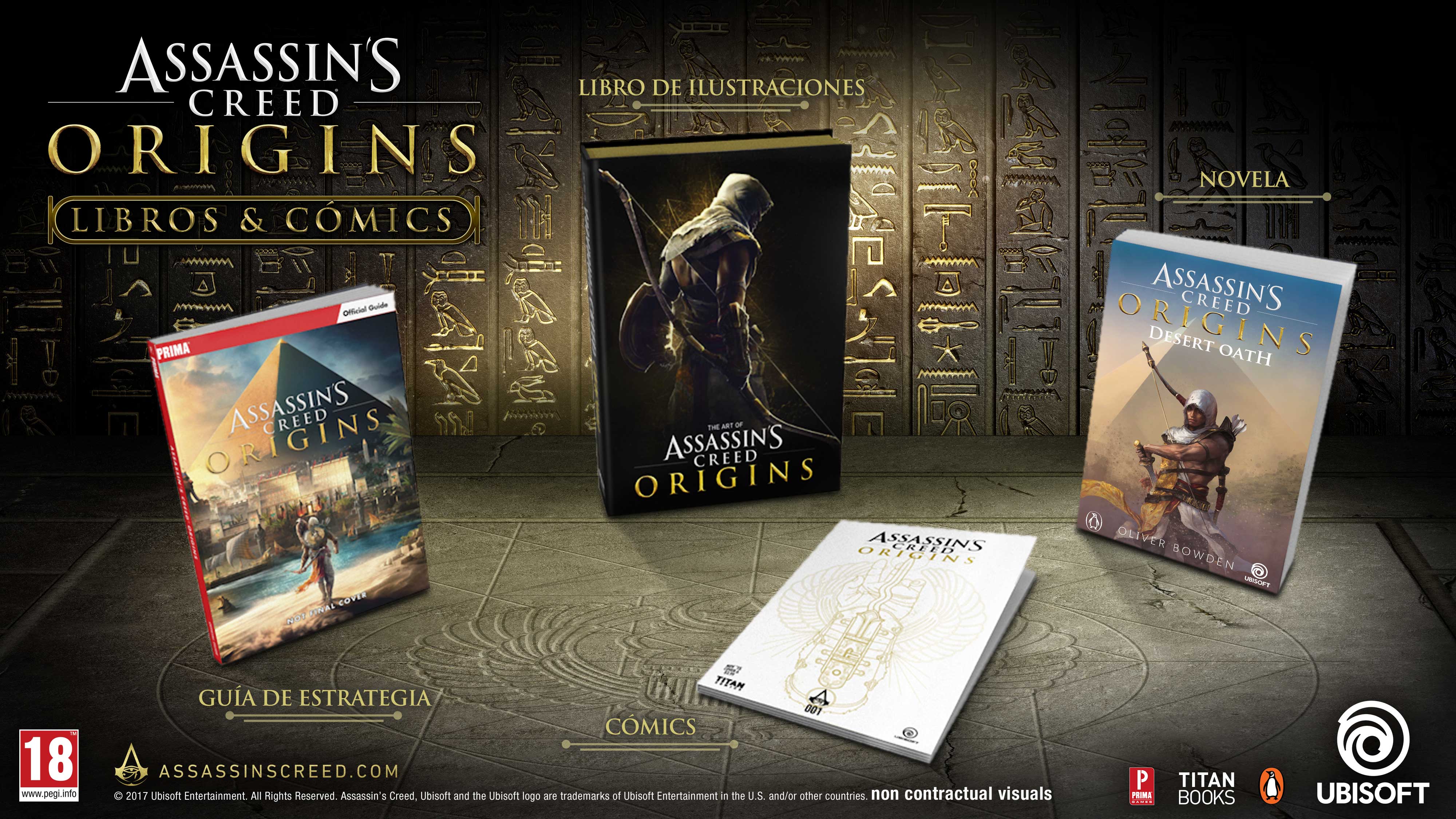 Assassin’s Creed Origins tendrá adaptación literaria y una serie de comics