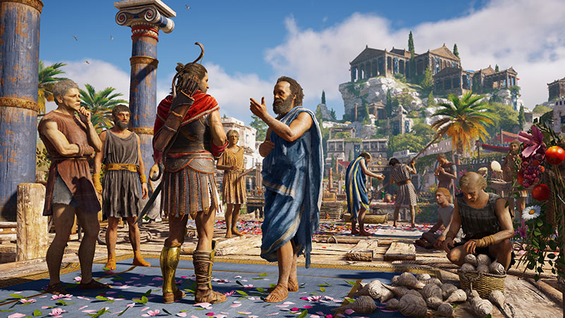 Sócrates hablando con Alexios